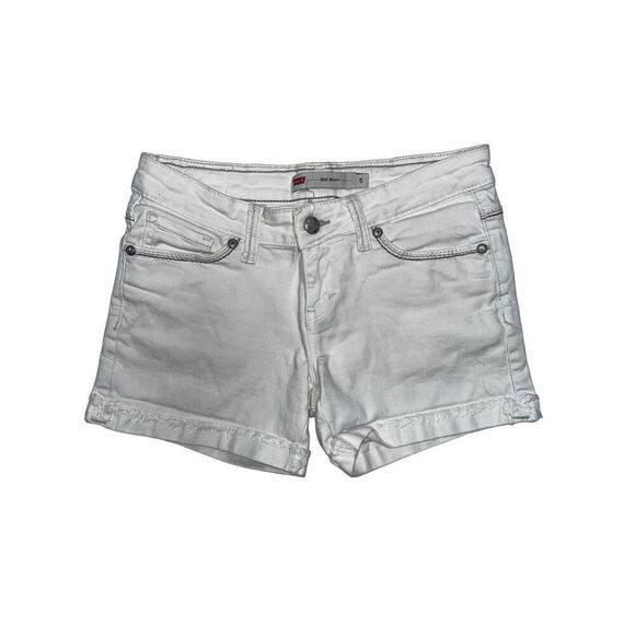 Levi’s white denim midi shorts 5 - Picture 2 of 5
